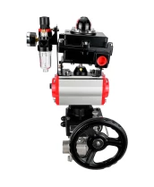 Кран шаровой DN.ru BV3232P(3pc)-FP-W-ISO-H WDVF Ду32 Ру63 полнопроходной, трехсоставной, нерж. сталь 316, PTFE, под приварку, с пн.приводом PA-DA-052, пн.распределителем 4М310-08 24В, БКВ APL-410N EX, руч. дублером MON1-250-T26-ISO, БПВ AFC2000