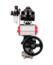 Кран шаровой DN.ru BV3232P(3pc)-FP-W-ISO-H WDVF Ду32 Ру63 полнопроходной, трехсоставной, нерж. сталь 316, PTFE, под приварку, с пн.приводом PA-DA-052, пн.распределителем 4М310-08 220В, БКВ APL-510N EX, руч. дублером MON1-250-T26-ISO, БПВ AFC2000