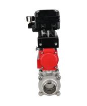 Кран шаровой DN.ru BV3232P(3pc)-FP-W-ISO-H WDVF Ду40 Ру40 полнопроходной, трехсоставной, корпус - нержавеющая сталь 316, уплотнение - PTFE, под приварку, с пневмоприводом PA-SA-105, электропн. поворотным позиционером YT-1000RSN без обратной связи