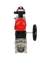 Кран шаровой DN.ru BV3232P(3pc)-FP-W-ISO-H Ду25 Ру63 полнопроходной двухходовой, нержавеющая сталь SS316, под приварку, уплотнение - PTFE, с пневмоприводом DN.ru PA-DA-052, блоком концевых выключателей APL-210N и ручным дублером MON1-250-T26-ISO