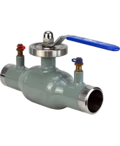 Кран шаровой регулирующий DN.ru BVR3232P(1pc)-SP-W-H Ду50 Ру40 нержавеющая сталь 316, уплотнение - RPTFE, стандартнопроходной, под приварку, с рукояткой, с ниппелями