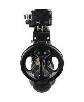 Кран шаровой DN.ru BV4242E-FP-GRM-ISO Дн100 Ру10 полнопроходной, корпус - НПВХ, шар - НПВХ, уплотнение - EPDM, с пневмоприводом PA-DA-105-1 и пневмопозиционером YT-1000RSN с обратной связью