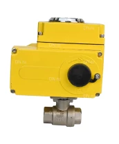 Кран шаровой DN.ru BV3232P(2pc)-FP-T-ISO-H Ду20 Ру63 полнопроходной двухходовой, нержавеющая сталь 316, внутренняя резьба, уплотнение - PTFE, с электроприводом четвертьоборотным QT-N-003EM-O1-24VDC-У1