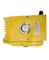 Кран шаровой DN.ru BV3232P(2pc)-FP-T-ISO-H Ду100 Ру40 полнопроходной двухходовой, нержавеющая сталь 316, внутренняя резьба, уплотнение - PTFE, с электроприводом четвертьоборотным QT-N-020EM-O1-24VDC-У1