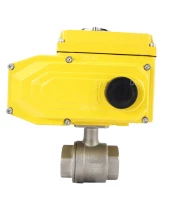 Кран шаровой DN.ru BV3232P(2pc)-FP-T-ISO-H Ду50 Ру63 полнопроходной двухходовой, нержавеющая сталь 316, внутренняя резьба, уплотнение - PTFE, с электроприводом четвертьоборотнымQT-N-008EM-O1-24VDC-У1