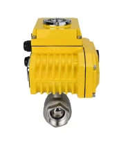Кран шаровой DN.ru BV3232P(2pc)-FP-T-ISO-H Ду65 Ру40 полнопроходной двухходовой, нержавеющая сталь 316, внутренняя резьба, уплотнение - PTFE, с электроприводом четвертьоборотным QT-N-010EM-O1-24VDC-У1
