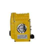Кран шаровой DN.ru BV3232P(2pc)-FP-T-ISO-H Ду65 Ру40 полнопроходной двухходовой, нержавеющая сталь 316, внутренняя резьба, уплотнение - PTFE, с электроприводом четвертьоборотным QT-N-010EM-O1-24VDC-У1