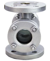 Стекло смотровое DN.ru SG2-34G-F тип В ГОСТ 21836-2021 Ду65 Ру16, углеродистая сталь, фланцевое