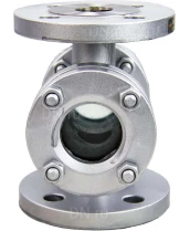 Стекло смотровое DN.ru SG2-34G-F тип В ГОСТ 21836-2021 Ду65 Ру16, углеродистая сталь, фланцевое