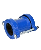 Муфта соединительная ДРК DN.ru CCDS2114E-SS Ду150 Ру10/16, корпус - углеродистая сталь, уплотнение - EPDM, обжимной диаметр 159-182 мм