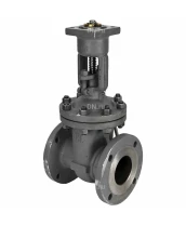 Задвижка клиновая 30с941нж DN.ru GVWR2121M-2W-F-ОСТ Ду80 Ру16 фланцевая, корпус - сталь 25Л, материал клина - сталь 25Л, уплотнение - металл, с ОСТ-фланцем, круглым штоком, с голым штоком GAIR