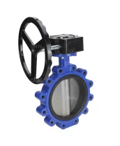 Затвор дисковый поворотный DN.ru WBV1631N-2W-Fb-R Ду250 Ру16 LUG межфланцевый, корпус - чугун QT450, диск - нержавеющая сталь 304, уплотнение - NBR, с редуктором