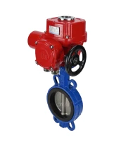 Затвор дисковый поворотный DN.ru WBV1432N-2W-Fb-H Ду250 Ру16, корпус - чугун GGG50, диск - нержавеющая сталь 316L, уплотнение - NBR, с электроприводом DN.RU QT-EX-040M-O2-380VAC-У1
