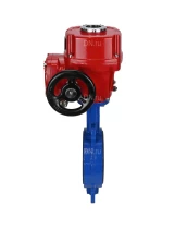 Затвор дисковый поворотный DN.ru WBV1432N-2W-Fb-H Ду250 Ру16, корпус - чугун GGG50, диск - нержавеющая сталь 316L, уплотнение - NBR, с электроприводом DN.RU QT-EX-040M-O2-380VAC-У1
