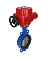 Затвор дисковый поворотный DN.ru WBV1432N-2W-Fb-H Ду250 Ру16, корпус - чугун GGG50, диск - нержавеющая сталь 316L, уплотнение - NBR, с электроприводом DN.RU QT-EX-040M-O2-380VAC-У1