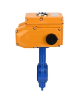 Затвор дисковый поворотный DN.ru WBV1432N-2W-Fb-H Ду200 Ру16, корпус - чугун GGG50, диск - нержавеющая сталь 316L, уплотнение - NBR, с электроприводом DN.ru QT-N-040EM-1-24VAC-У1
