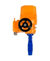 Затвор дисковый поворотный DN.ru WBV1616N-2W-Fb-H Ду100 Ру16 LUG межфланцевый, корпус - чугун QT450, диск - чугун QT450, уплотнение - NBR, с электроприводом DN.ru QT-EX-010EM-O2-24VDC-У1 24В