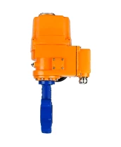 Затвор дисковый поворотный DN.ru WBV1616N-2W-Fb-H Ду100 Ру16 LUG межфланцевый, корпус - чугун QT450, диск - чугун QT450, уплотнение - NBR, с электроприводом DN.ru QT-EX-010EM-O2-24VDC-У1 24В