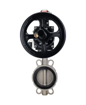 Затвор дисковый поворотный DN.ru WBV3232N-2W-Fb-H Ду150 Ру16, корпус - нержавеющая сталь 316L, диск - нержавеющая сталь 316L, уплотнение - NBR, с пневмоприводом PA-DA-105-1 двойного действия, пневмораспределителем 4М310-08 220В NAMUR, БКВ APL-210N