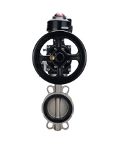 Затвор дисковый поворотный DN.ru WBV3232V-2W-Fb-H Ду150 Ру16, корпус - нержавеющая сталь 316L, диск - нержавеющая сталь 316L, уплотнение - Viton, с пневмоприводом PA-DA-105-1 двойного действия, пневмораспределителем 4М310-08 220В NAMUR, БКВ APL-510N EX