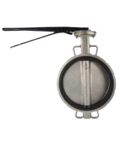 Затвор дисковый поворотный DN.ru WBV3232E-2W-Fb-H Ду250 Ру16 межфланцевый, корпус - нержавеющая сталь 316L, диск - нержавеющая сталь 316L, уплотнение - EPDM, с рукояткой, квадрат 22х22, F10