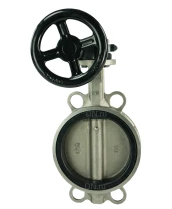 Затвор дисковый поворотный DN.ru 316L-316L-EPDM Ду150 Ру16 межфланцевый, корпус - нержавеющая сталь 316L, диск - нержавеющая сталь 316L, уплотнение - EPDM, с редуктором Pro-Gear X-21-W-200