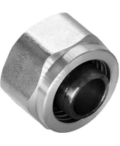 Фитинг компрессионный DN.ru FK-E 3/4″ Дн16 Ру10 евроконус, для труб PEX, PERT, корпус - латунь HPb57-3, уплотнение - EPDM