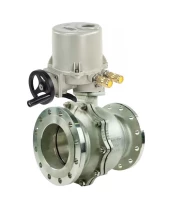 Кран шаровой DN.ru BV3232P(2pc)-FP-F-ISO-R Ду200 Ру16 полнопроходной двухходовой, нержавеющая сталь 316, фланцевый, уплотнение - PTFE, с электроприводом 1/4-оборотным взрывозащищенным ГЗ-ОФВ-600/28М 220В