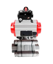 Кран шаровой DN.ru BV3232P(3pc)-FP-SW-ISO-H Ду100 Ру63 полнопроходной, корпус - нержавеющая сталь SS316, под приварку, с пневмоприводом PA-DA-105, пневмораспределителем 4М310-08 24В, БКВ APL-410N EX