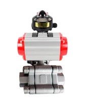 Кран шаровой DN.ru BV3232P(3pc)-FP-SW-ISO-H Ду100 Ру63 полнопроходной, корпус - нержавеющая сталь SS316, под приварку, с пневмоприводом PA-DA-105, БКВ APL-510N EX