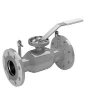 Кран шаровой регулирующий DN.ru BVR3232P(1pc)-SP-F-H Ду50 Ру40 нержавеющая сталь 316, уплотнение - RPTFE, стандартнопроходной, фланцевый, с рукояткой, с ниппелями