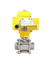 Кран шаровой DN.ru BV3232P(3pc)-FP-W-ISO-H WDVF Ду15 Ру63 полнопроходной, трехсоставной, нерж. сталь 316, уплотнение - PTFE, под приварку, с электроприводом четвертьоборотным DN.ru QT-N-005EM-B1-220VAC-У1-DAR gander