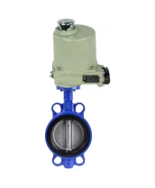 Затвор дисковый поворотный DN.ru WBV1616N-2W-Fb-H Ду50 Ру16 LUG корпус - чугун QT450, диск - чугун QT450, уплотнение - NBR, межфланцевый, с электроприводом ГЗ-ОФ-45/11К 220В
