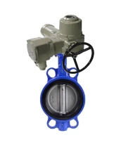 Затвор дисковый поворотный DN.ru WBV1616N-2W-Fb-H Ду100 Ру16 LUG корпус - чугун QT450, диск - чугун QT450, уплотнение - NBR, межфланцевый, с электроприводом ГЗ-ОФ-100/30 220В