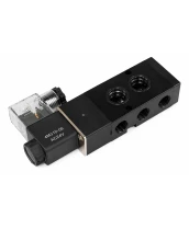 Пневмораспределитель DN.ru 4M310-08 AC24V 1/4″ моностабильный, пятиканальный, для четвертьоборотных пневмоприводов (на корпус)