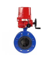Затвор дисковый поворотный DN.ru WBV1331E-2W-F-H Ду50 Ру16 фланцевый, корпус - чугун GGG40, диск - нержавеющая сталь 304, уплотнение - EPDM, с четвертьоборотным взрывозащищенным электроприводом DN.ru QT-EX-015EM-O2-220VAC-У1 220В