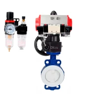 Затвор дисковый поворотный DN.ru WBV3434Pf-2W-Fb-H Ду50 Ру16 корпус - углеродистая сталь WCB, диск - углеродистая сталь WCB, футерованный PTFE, уплотнение - PTFE, с PA-DA-065, 4V320-08 220В, MON1-250-T26-ISO и AFC2000