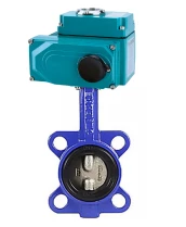 Затвор дисковый поворотный DN.ru WBV1432E-2W-Fb-H Ду40 Ру16, корпус -чугун GGG50, диск - нержавеющая сталь 316L, уплотнение - EPDM, с 1/4-оборотным электроприводом QT-N-003EM-O1-24VDC-У1 24В HARK