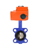 Затвор дисковый поворотный DN.ru WBV1432E-2W-Fb-H Ду125 Ру16, корпус -чугун GGG50, диск - нержавеющая сталь 316L, уплотнение - EPDM, с 1/4-оборотным электроприводом QT-N-020EM-O1-220VAC-У1 220В HARK