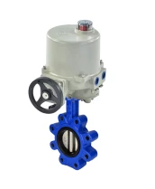 Затвор дисковый поворотный DN.ru WBV1631N-2W-Fb-H Ду100 Ру16 LUG корпус - чугун QT450, диск - нержавеющая сталь 304, уплотнение - NBR, межфланцевый, с электроприводом ГЗ-ОФ-110/11М 220В