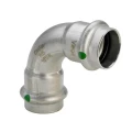 Отвод Viega Sanpress Inox SC-Contur 2316 Дн18 Ру16 из нержавеющей стали, 90°, пресс