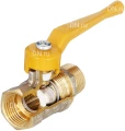 Кран шаровой БАЗ 11б27п А11 1/2″ Ду15 Ру40 ГАЗ полнопроходной, двухходовой, латунь ЛС59-1 никелированная, уплотнение - фторопласт, внутренняя резьба / наружная резьба, ручка-рычаг Кран шаровой БАЗ 11б27п А11 1/2″ Ду15 Ру40 ГАЗ полнопроходной, двухходовой, латунь ЛС59-1 никелированная, уплотнение - фторопласт, внутренняя резьба / наружная резьба, ручка-рычаг