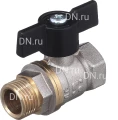 Кран шаровой БАЗ 11б27п1 А31/1 1″ Ду25 Ру40 полнопроходной, двухходовой, латунь никелированная, уплотнение - PTFE, внутренняя резьба / наружная резьба, ручка-бабочка Кран шаровой БАЗ 11б27п1 А31/1 1″ Ду25 Ру40 полнопроходной, двухходовой, латунь никелированная, уплотнение - PTFE, внутренняя резьба / наружная резьба, ручка-бабочка