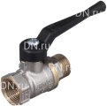 Кран шаровой БАЗ 11б27п1 А31 1″ Ду25 Ру40 полнопроходной, двухходовой, латунь никелированная, уплотнение - PTFE, внутренняя резьба / наружная резьба, ручка-рычаг