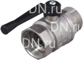 Кран шаровой БАЗ 11б27п1 А31 1 1/4″ Ду32 Ру40 полнопроходной, двухходовой, латунь никелированная, уплотнение - PTFE, внутренняя резьба / наружная резьба, ручка-рычаг Кран шаровой БАЗ 11б27п1 А31 1 1/4″ Ду32 Ру40 полнопроходной, двухходовой, латунь никелированная, уплотнение - PTFE, внутренняя резьба / наружная резьба, ручка-рычаг