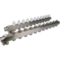 Коллекторная группа DN.ru GC4-31-11 1″ Ду25 Ру10 отводов — 11, в сборе с терморегулирующими клапанами и запорно-балансировочными клапанами, дренажным краном и воздухоотводчиком, с заглушками, без переходников, корпус - нержавеющая сталь AISI 304