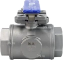 Кран шаровой DN.RU BV3232P(4pc)-SP-3WT-T-ISO-H Ду15 Ру63, 3-ходовой T-тип стандартнопроходной, внутренняя резьба, уплотнение - PTFE, материал корпуса - нержавеющая сталь SS316 с ISO фланцем и рукояткой Кран шаровой DN.RU BV3232P(4pc)-SP-3WT-T-ISO-H Ду15 Ру63, 3-ходовой T-тип стандартнопроходной, внутренняя резьба, уплотнение - PTFE, материал корпуса - нержавеющая сталь SS316 с ISO фланцем и рукояткой