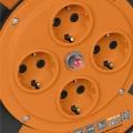 Удлинитель на катушке TDM ПВС 3х1.5 мм2 длина - 30 м, розетки - 4 шт, ток - 16 А, IP20, с заземлением SQ1301-0534
