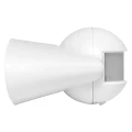 Датчик движения EKF PROxima MS-39 1200Вт до 12м инфракрасный, настенный, обзор 180°, радиус действия до 12м, IP44, белый dd-ms-39