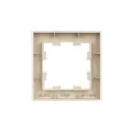 Рамка IEK BRITE 1 пост 84х84х11 мм, корпус - пластик, монтаж - универсальный, цвет - бежевый Рамка IEK BRITE 1 пост 84х84х11 мм, корпус - пластик, монтаж - универсальный, цвет - бежевый